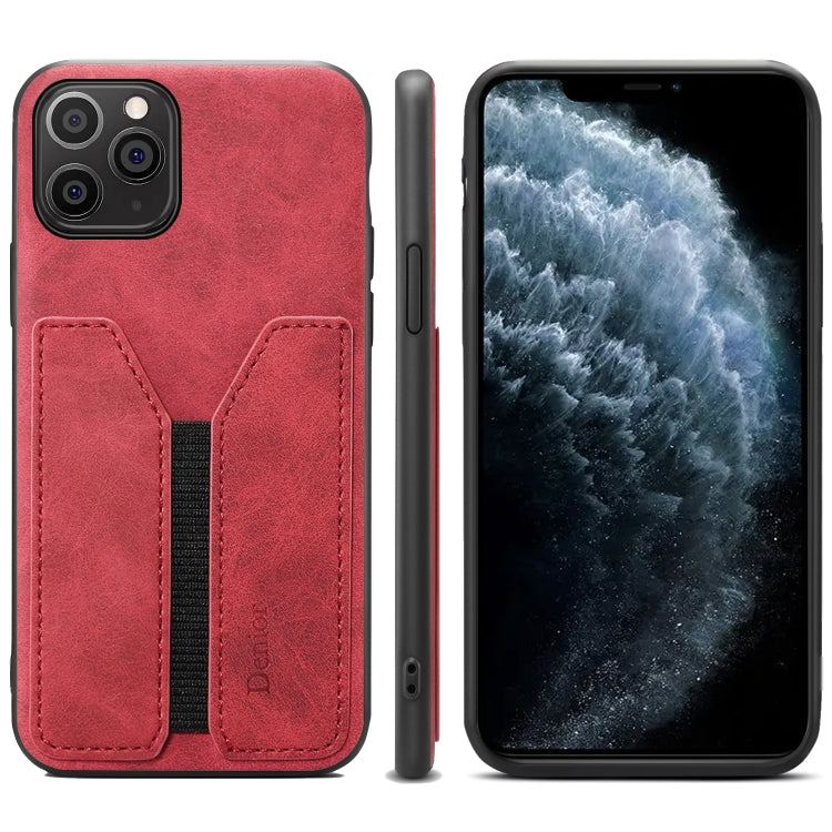 Denior DV Elastic Card PU Custodia per telefono con cover posteriore, For iPhone 11 Pro, For iPhone 11 Pro Max, For iPhone X / XS, For iPhone XR, For iPhone XS Max, For iPhone SE 2022 / SE 2020 / 7 / 8