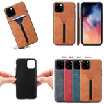 Denior DV Elastic Card PU Custodia per telefono con cover posteriore, For iPhone 11 Pro, For iPhone 11 Pro Max, For iPhone X / XS, For iPhone XR, For iPhone XS Max, For iPhone SE 2022 / SE 2020 / 7 / 8