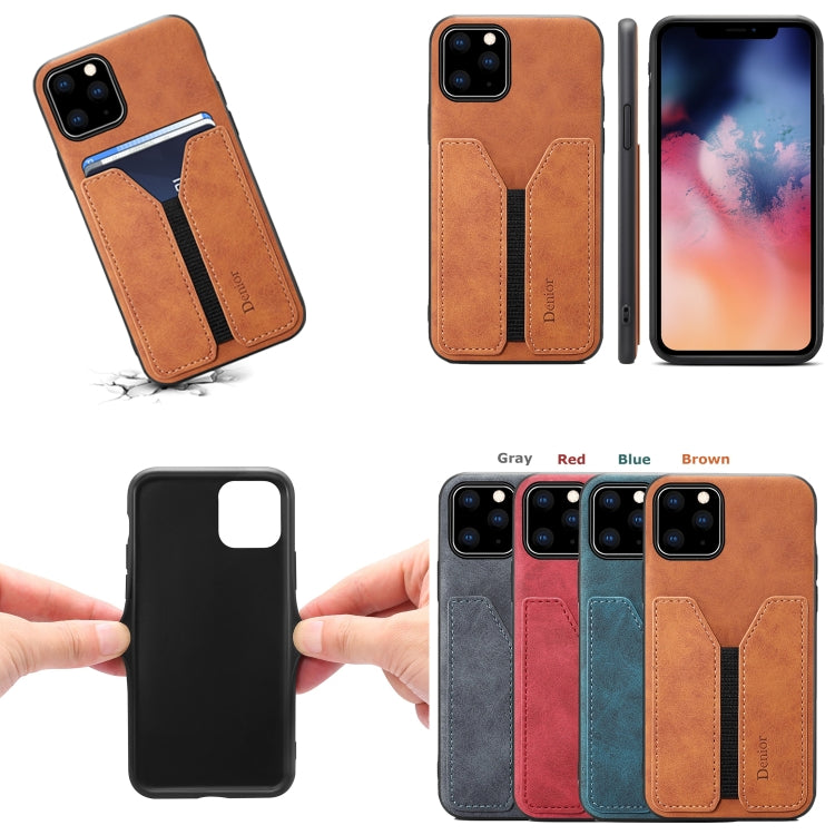 Denior DV Elastic Card PU Custodia per telefono con cover posteriore, For iPhone 11 Pro, For iPhone 11 Pro Max, For iPhone X / XS, For iPhone XR, For iPhone XS Max, For iPhone SE 2022 / SE 2020 / 7 / 8