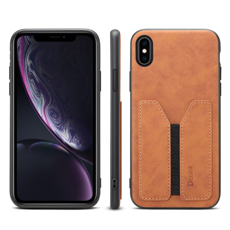 Denior DV Elastic Card PU Custodia per telefono con cover posteriore, For iPhone 11 Pro, For iPhone 11 Pro Max, For iPhone X / XS, For iPhone XR, For iPhone XS Max, For iPhone SE 2022 / SE 2020 / 7 / 8