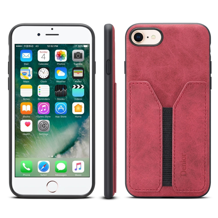 Denior DV Elastic Card PU Custodia per telefono con cover posteriore, For iPhone 11 Pro, For iPhone 11 Pro Max, For iPhone X / XS, For iPhone XR, For iPhone XS Max, For iPhone SE 2022 / SE 2020 / 7 / 8