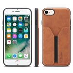 Denior DV Elastic Card PU Custodia per telefono con cover posteriore, For iPhone 11 Pro, For iPhone 11 Pro Max, For iPhone X / XS, For iPhone XR, For iPhone XS Max, For iPhone SE 2022 / SE 2020 / 7 / 8