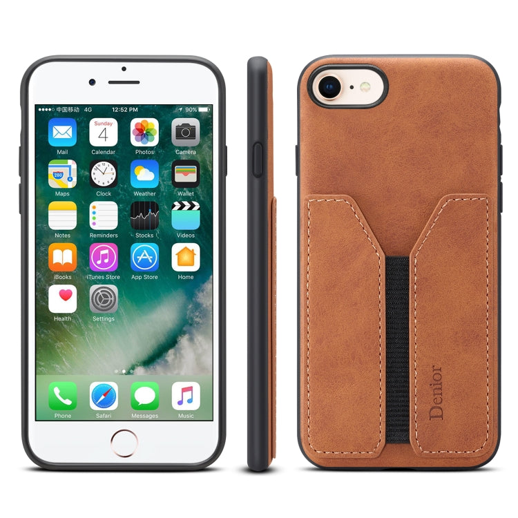 Denior DV Elastic Card PU Custodia per telefono con cover posteriore, For iPhone 11 Pro, For iPhone 11 Pro Max, For iPhone X / XS, For iPhone XR, For iPhone XS Max, For iPhone SE 2022 / SE 2020 / 7 / 8