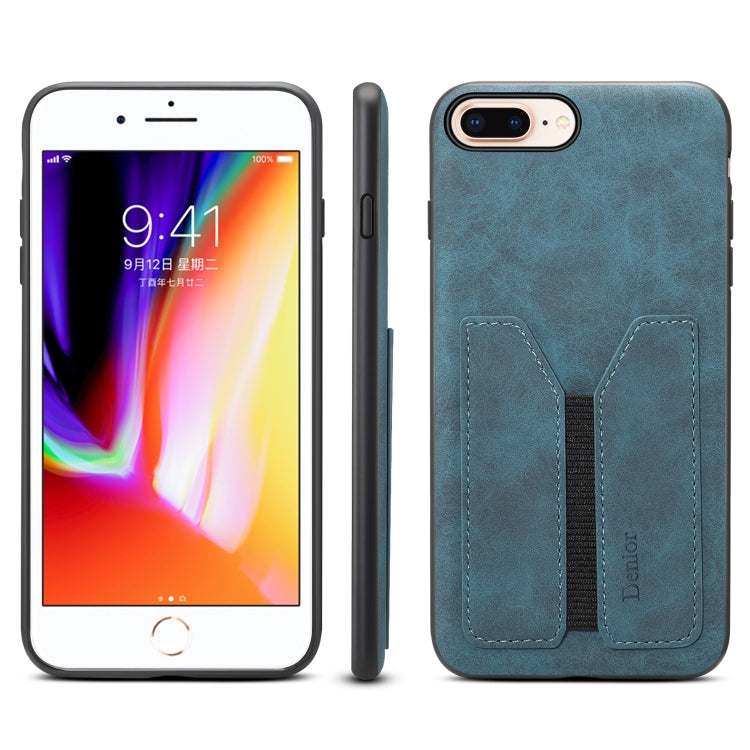 Denior DV Elastic Card PU Custodia per telefono con cover posteriore, For iPhone 7 Plus / 8 Plus