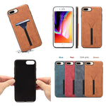 Denior DV Elastic Card PU Custodia per telefono con cover posteriore, For iPhone 7 Plus / 8 Plus