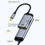 Cavo adattatore USB-C a VGA HDMI USB-C 4K 100W