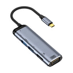 Adattatore multifunzione 6 in 1 USB-C a VGA HDMI USB