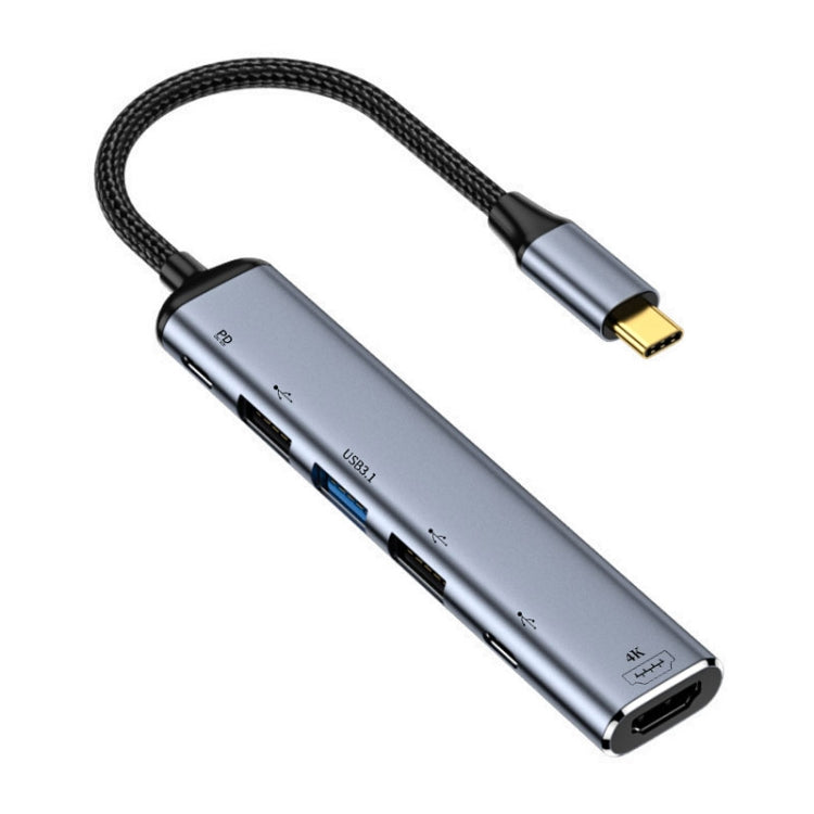 Adattatore USB-C 6 in 1 HDMI USB 3.1 doppia USB 2.0