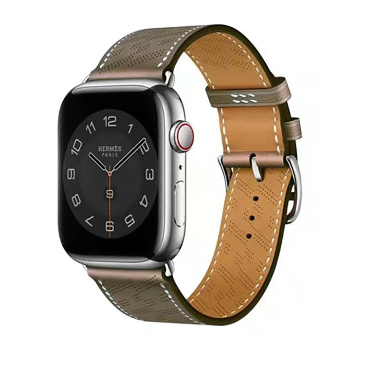 Cinturino in pelle microporosa, For Apple Watch Ultra 49mm / Series 8&7 45mm / SE 2&6&SE&5&4 44mm / 3&2&1 42mm, For Apple Watch Series 8&7 41mm / SE 2&6&SE&5&4 40mm / 3&2&1 38mm