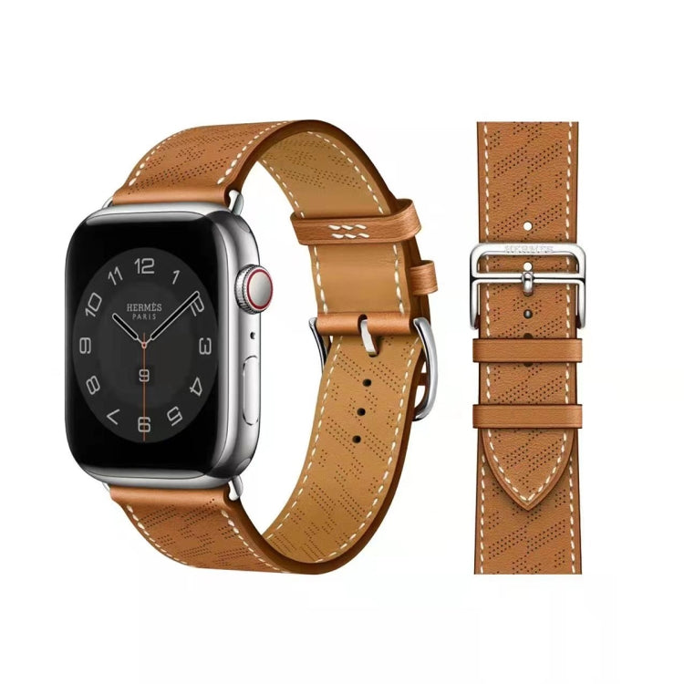 Cinturino in pelle microporosa, For Apple Watch Ultra 49mm / Series 8&7 45mm / SE 2&6&SE&5&4 44mm / 3&2&1 42mm, For Apple Watch Series 8&7 41mm / SE 2&6&SE&5&4 40mm / 3&2&1 38mm