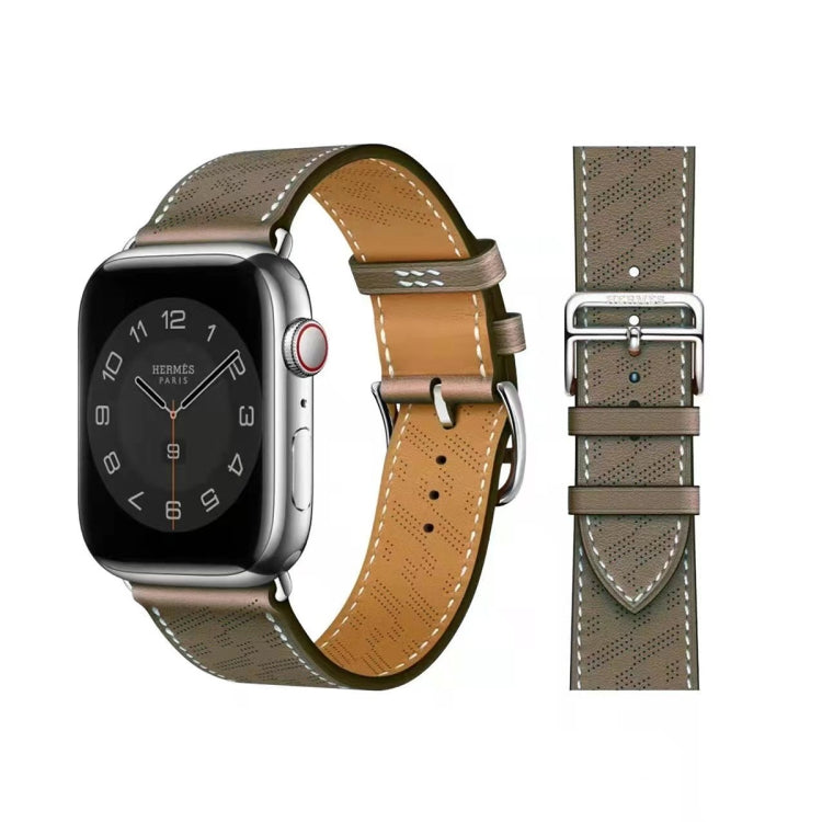 Cinturino in pelle microporosa, For Apple Watch Ultra 49mm / Series 8&7 45mm / SE 2&6&SE&5&4 44mm / 3&2&1 42mm, For Apple Watch Series 8&7 41mm / SE 2&6&SE&5&4 40mm / 3&2&1 38mm