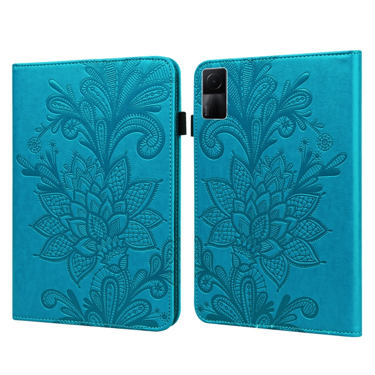 Custodia per tablet in pelle con motivo a fiori in pizzo, For Lenovo Tab M10 3rd Gen, For OPPO Pad Air 2022, For Realme Pad X, For Xiaomi Redmi Pad 10.61