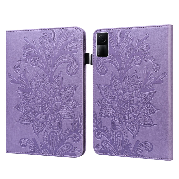 Custodia per tablet in pelle con motivo a fiori in pizzo, For Lenovo Tab M10 3rd Gen, For OPPO Pad Air 2022, For Realme Pad X, For Xiaomi Redmi Pad 10.61