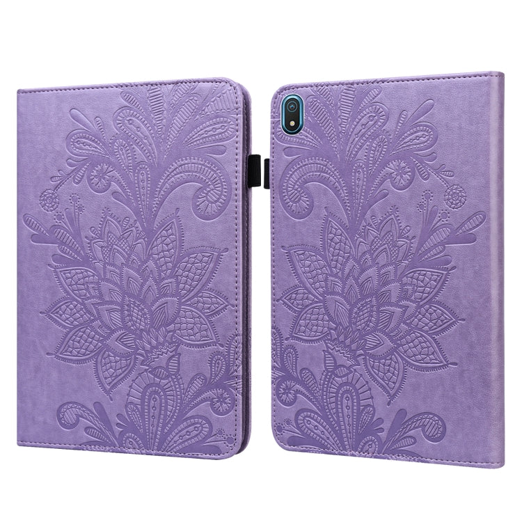 Custodia per tablet in pelle con motivo a fiori in pizzo, For Nokia T20 10.4 2021