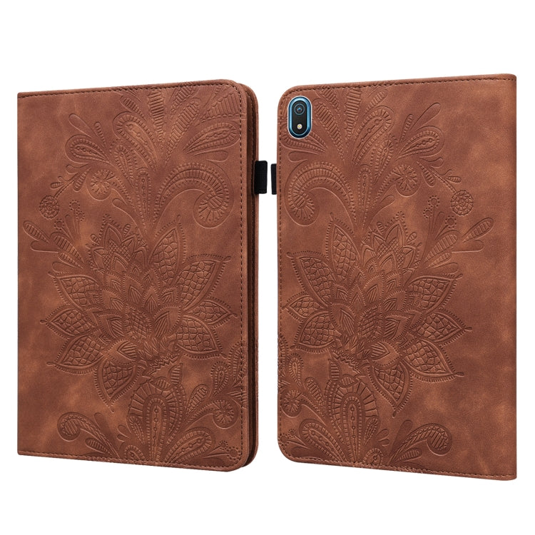 Custodia per tablet in pelle con motivo a fiori in pizzo, For Nokia T20 10.4 2021