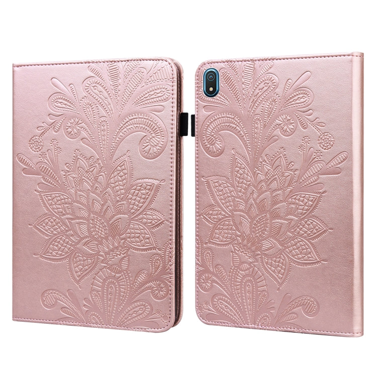 Custodia per tablet in pelle con motivo a fiori in pizzo, For Nokia T20 10.4 2021