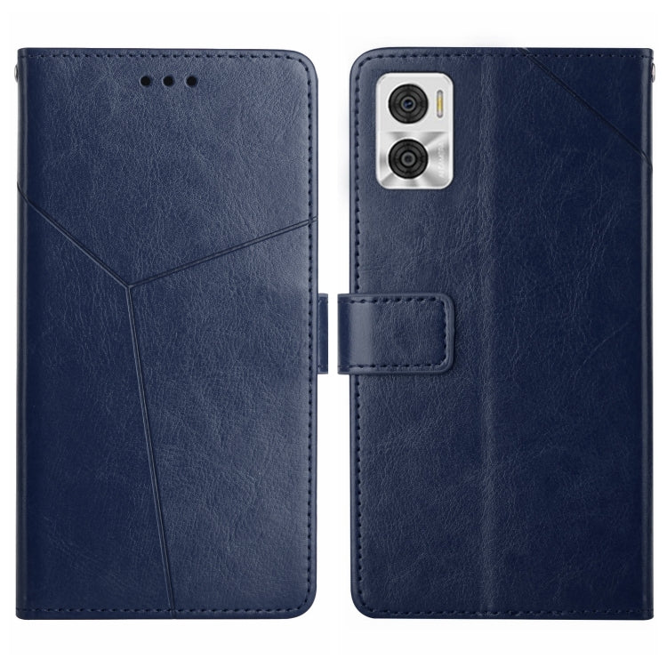 HT01 Cassa del telefono di cuoio di vibrazione del modello a forma di Y, For Motorola Moto E22 4G, For Motorola Moto G72 4G, For OPPO A17, For Realme 10 4G