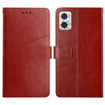 HT01 Cassa del telefono di cuoio di vibrazione del modello a forma di Y, For Motorola Moto E22 4G, For Motorola Moto G72 4G, For OPPO A17, For Realme 10 4G