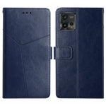 HT01 Cassa del telefono di cuoio di vibrazione del modello a forma di Y, For Motorola Moto E22 4G, For Motorola Moto G72 4G, For OPPO A17, For Realme 10 4G
