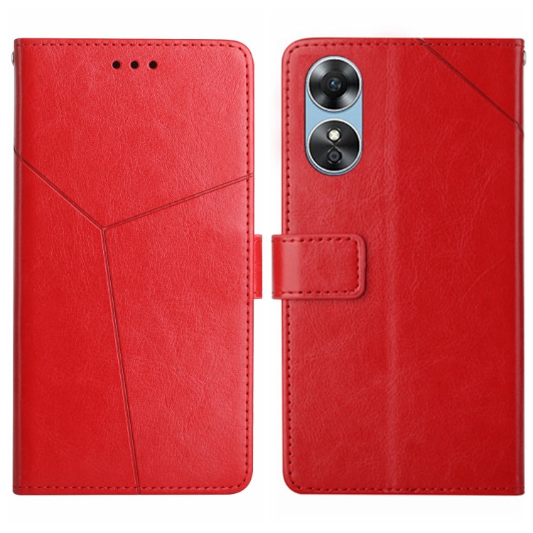 HT01 Cassa del telefono di cuoio di vibrazione del modello a forma di Y, For Motorola Moto E22 4G, For Motorola Moto G72 4G, For OPPO A17, For Realme 10 4G