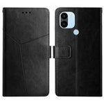 HT01 Cassa del telefono di cuoio di vibrazione del modello a forma di Y, For Realme 10 5G, For Realme C33, For Xiaomi Redmi A1+, For Samsung Galaxy S23 Ultra 5G