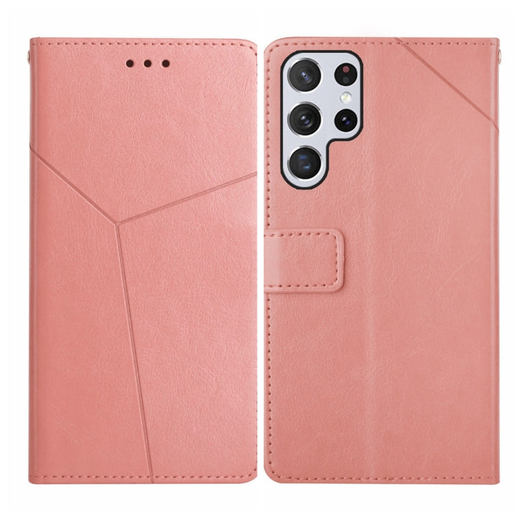 HT01 Cassa del telefono di cuoio di vibrazione del modello a forma di Y, For Realme 10 5G, For Realme C33, For Xiaomi Redmi A1+, For Samsung Galaxy S23 Ultra 5G