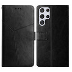 HT01 Cassa del telefono di cuoio di vibrazione del modello a forma di Y, For Realme 10 5G, For Realme C33, For Xiaomi Redmi A1+, For Samsung Galaxy S23 Ultra 5G