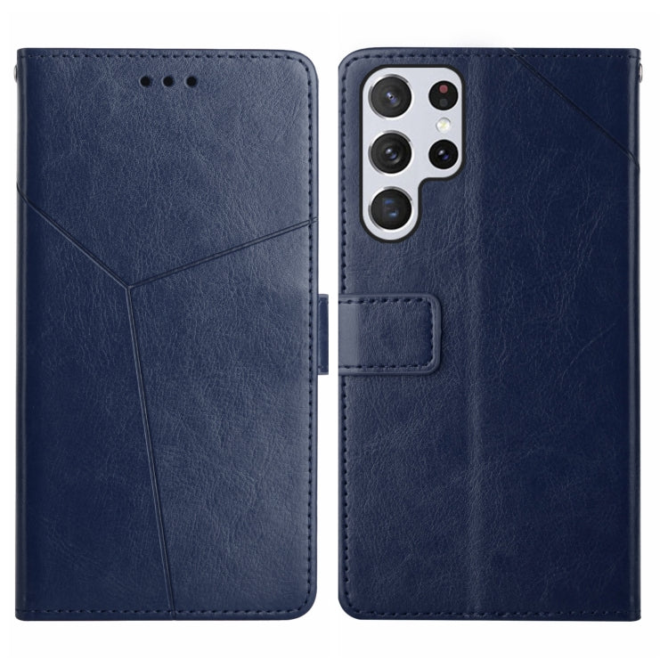 HT01 Cassa del telefono di cuoio di vibrazione del modello a forma di Y, For Realme 10 5G, For Realme C33, For Xiaomi Redmi A1+, For Samsung Galaxy S23 Ultra 5G