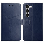 HT01 Cassa del telefono di cuoio di vibrazione del modello a forma di Y, For Samsung Galaxy S23 5G, For Samsung Galaxy S23+ 5G, For Sharp Aquos Sense7 SH-V48, For Xiaomi 12 Lite NE