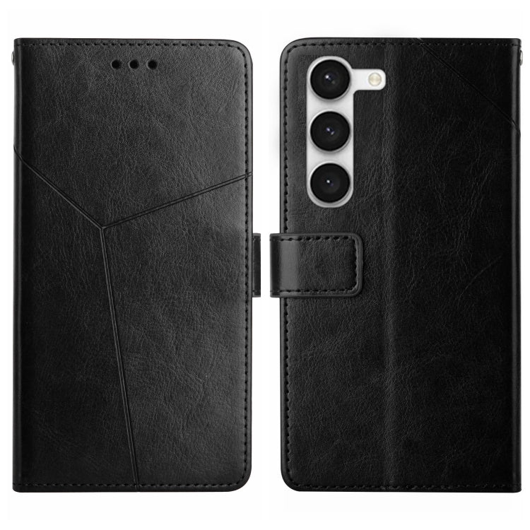 HT01 Cassa del telefono di cuoio di vibrazione del modello a forma di Y, For Samsung Galaxy S23 5G, For Samsung Galaxy S23+ 5G, For Sharp Aquos Sense7 SH-V48, For Xiaomi 12 Lite NE