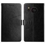 HT01 Cassa del telefono di cuoio di vibrazione del modello a forma di Y, For Samsung Galaxy S23 5G, For Samsung Galaxy S23+ 5G, For Sharp Aquos Sense7 SH-V48, For Xiaomi 12 Lite NE