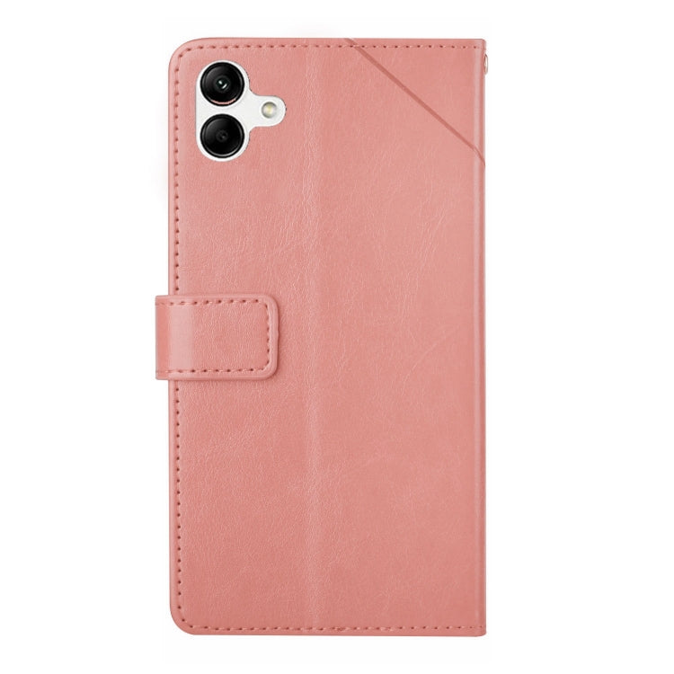 HT01 Cassa del telefono di cuoio di vibrazione del modello a forma di Y, For Samsung Galaxy A04E, For Samsung Galaxy A14 5G, For OnePlus Nord N300