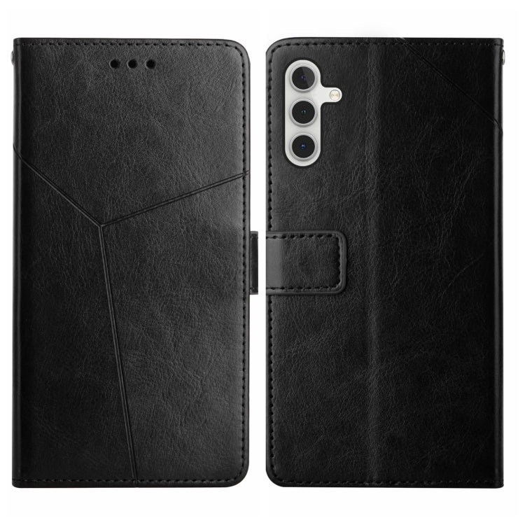 HT01 Cassa del telefono di cuoio di vibrazione del modello a forma di Y, For Samsung Galaxy A04E, For Samsung Galaxy A14 5G, For OnePlus Nord N300