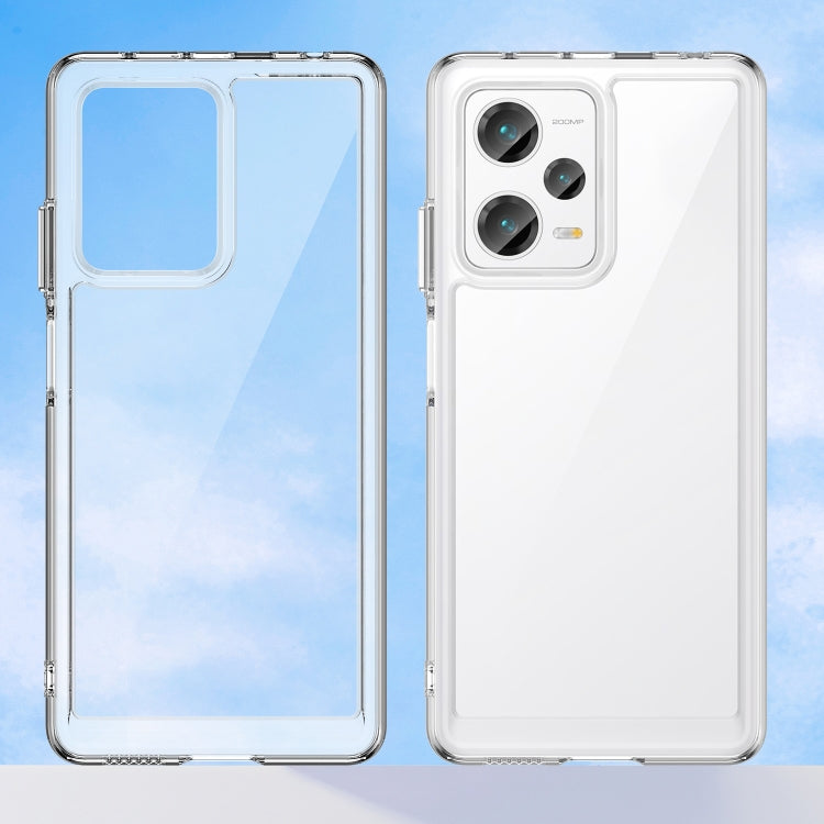 Custodia per telefono in acrilico + TPU serie colorata, For Xiaomi Redmi Note 12 Pro+ China / Global