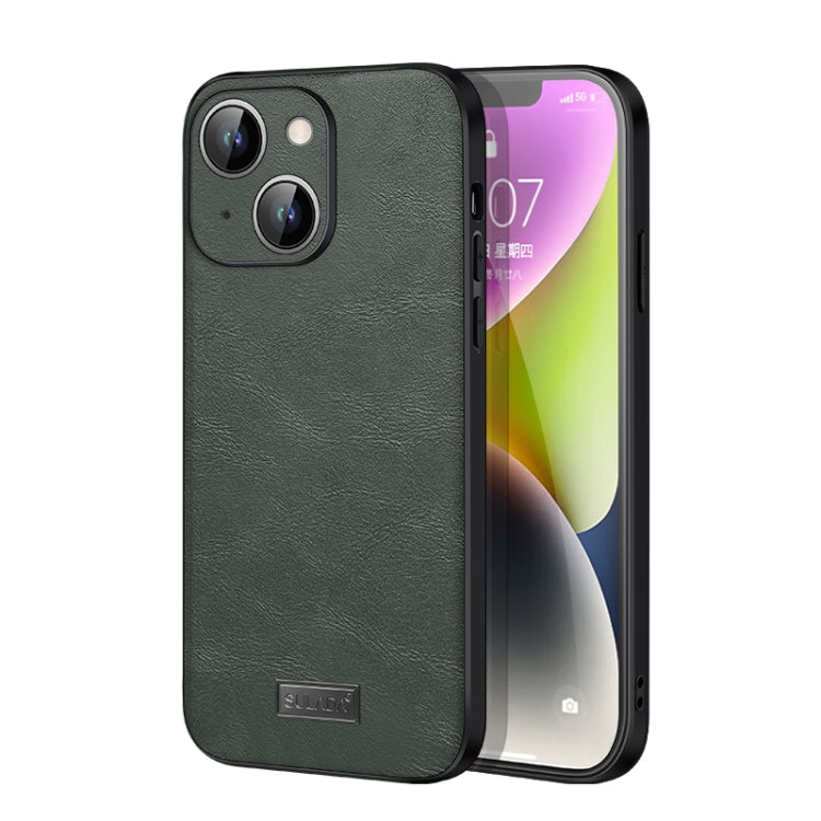 SULADA TPU antiurto + custodia per telefono in pelle fatta a mano, For iPhone 14, For iPhone 14 Plus, For iPhone 14 Pro, For iPhone 14 Pro Max
