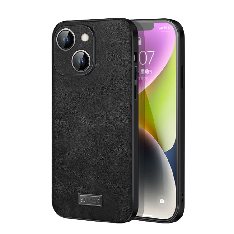 SULADA TPU antiurto + custodia per telefono in pelle fatta a mano, For iPhone 14, For iPhone 14 Plus, For iPhone 14 Pro, For iPhone 14 Pro Max