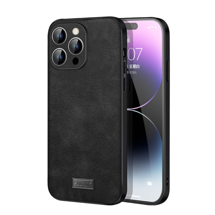 SULADA TPU antiurto + custodia per telefono in pelle fatta a mano, For iPhone 14, For iPhone 14 Plus, For iPhone 14 Pro, For iPhone 14 Pro Max