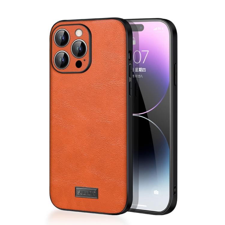 SULADA TPU antiurto + custodia per telefono in pelle fatta a mano, For iPhone 14, For iPhone 14 Plus, For iPhone 14 Pro, For iPhone 14 Pro Max