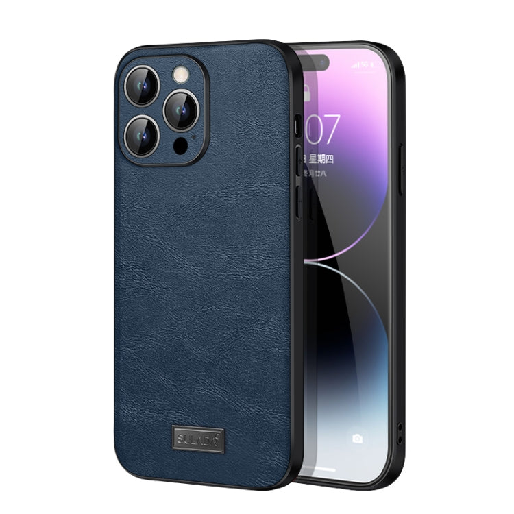 SULADA TPU antiurto + custodia per telefono in pelle fatta a mano, For iPhone 14, For iPhone 14 Plus, For iPhone 14 Pro, For iPhone 14 Pro Max