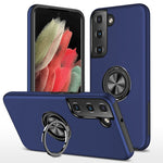 Custodia per telefono magnetica PC + TPU con supporto per anello invisibile, For Samsung Galaxy S22 5G, For Samsung Galaxy S22+ 5G, For Samsung Galaxy S22 Ultra 5G