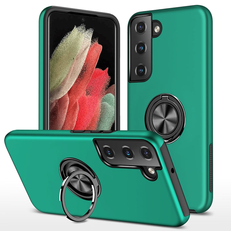 Custodia per telefono magnetica PC + TPU con supporto per anello invisibile, For Samsung Galaxy S22 5G, For Samsung Galaxy S22+ 5G, For Samsung Galaxy S22 Ultra 5G