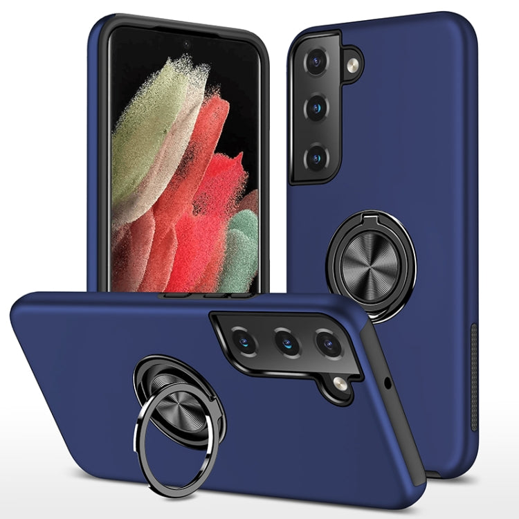 Custodia per telefono magnetica PC + TPU con supporto per anello invisibile, For Samsung Galaxy S22 5G, For Samsung Galaxy S22+ 5G, For Samsung Galaxy S22 Ultra 5G