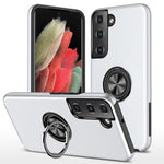 Custodia per telefono magnetica PC + TPU con supporto per anello invisibile, For Samsung Galaxy S22 5G, For Samsung Galaxy S22+ 5G, For Samsung Galaxy S22 Ultra 5G