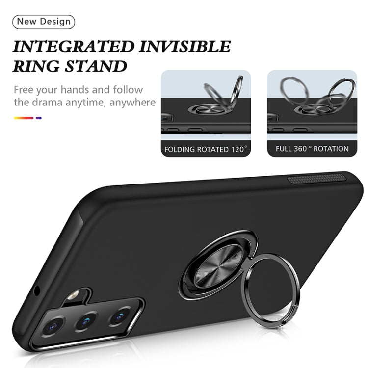Custodia per telefono magnetica PC + TPU con supporto per anello invisibile, For Samsung Galaxy S23 5G, For Samsung Galaxy S23+ 5G, For Samsung Galaxy S23 Ultra 5G