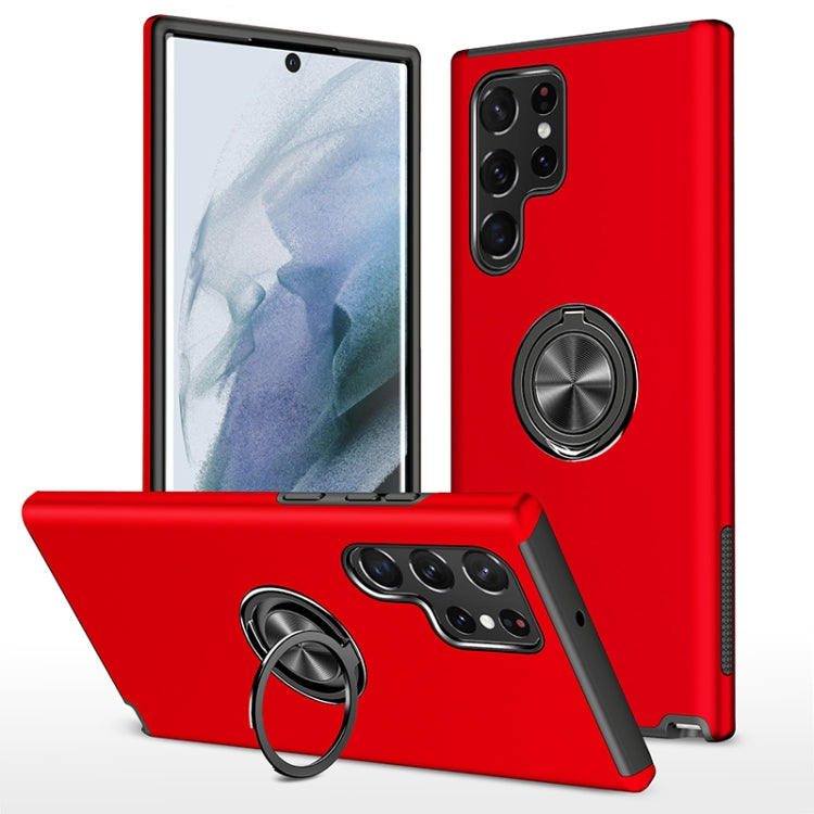 Custodia per telefono magnetica PC + TPU con supporto per anello invisibile, For Samsung Galaxy S23 5G, For Samsung Galaxy S23+ 5G, For Samsung Galaxy S23 Ultra 5G