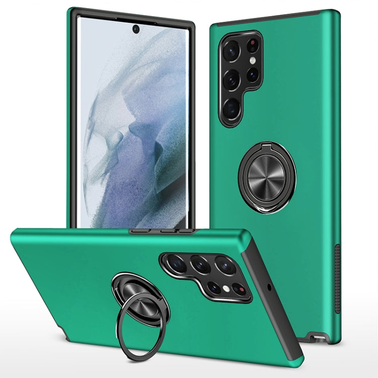 Custodia per telefono magnetica PC + TPU con supporto per anello invisibile, For Samsung Galaxy S23 5G, For Samsung Galaxy S23+ 5G, For Samsung Galaxy S23 Ultra 5G