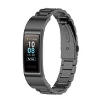 Per Huawei Band 4 Pro (TER-B29S) / Band 3 Pro (TER-B29) / Band 3 (TER-B09) Cinturino da polso in acciaio con tre perline, For Band 4 Pro
