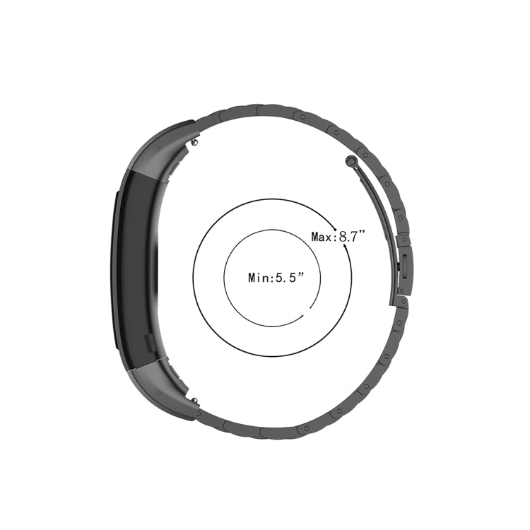 Per Huawei Band 4 Pro (TER-B29S) / Band 3 Pro (TER-B29) / Band 3 (TER-B09) Cinturino da polso in acciaio con tre perline, For Band 4 Pro