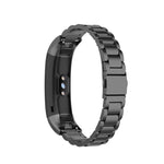 Per Huawei Band 4 Pro (TER-B29S) / Band 3 Pro (TER-B29) / Band 3 (TER-B09) Cinturino da polso in acciaio con tre perline, For Band 4 Pro