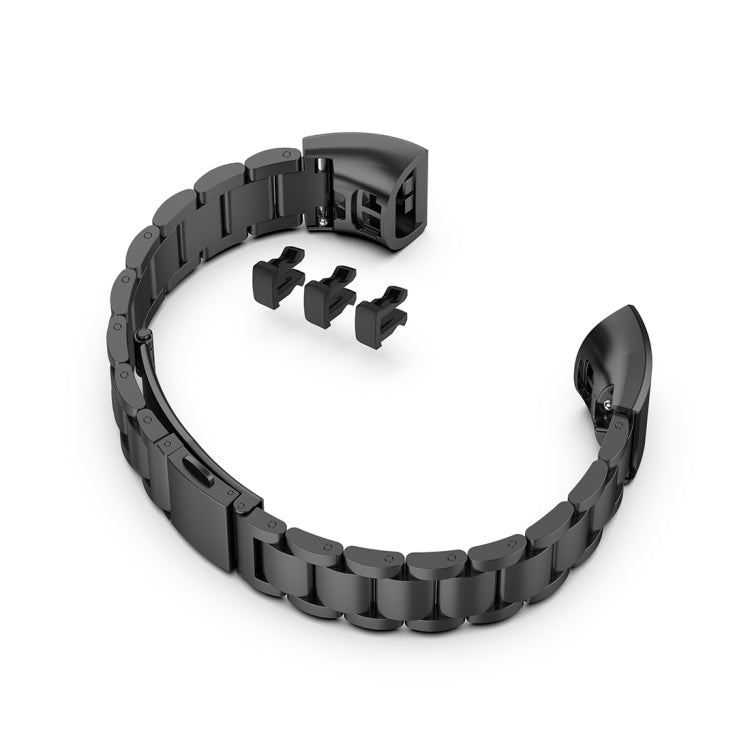 Per Huawei Band 4 Pro (TER-B29S) / Band 3 Pro (TER-B29) / Band 3 (TER-B09) Cinturino da polso in acciaio con tre perline, For Band 4 Pro